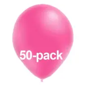 Stora Ballonger Neonrosa - 50-pack