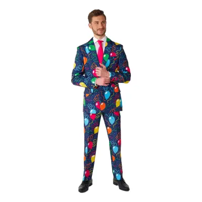 Suitmeister Confetti Balloons Navy Kostym - Large
