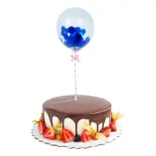 Tårtdekoration Mini Konfettiballonger Mörkblå