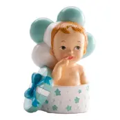 Tårtfigur Bebis i Box Blå