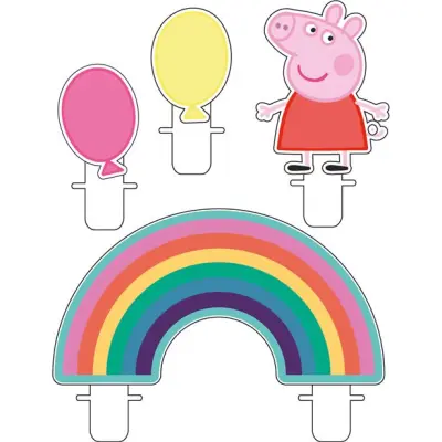 Tårtljus Greta Gris / Peppa Pig 4-pack