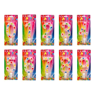 Tårtljus Sifferljus Ballonger - Siffra 0