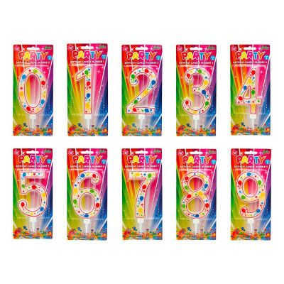 Tårtljus Sifferljus Ballonger - Siffra 8