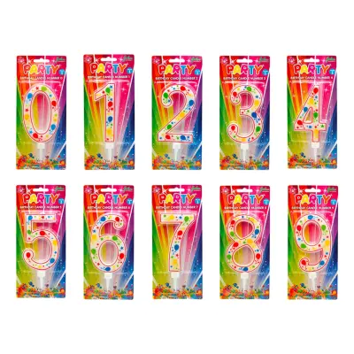 Tårtljus Sifferljus Ballonger - Siffra 8