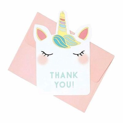 Tackkort Love Unicorns - 8-pack