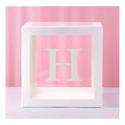 Ballongbox med Bokstav - Bokstav H