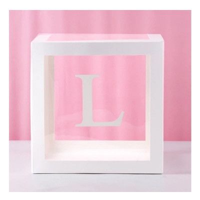 Ballongbox med Bokstav - Bokstav L