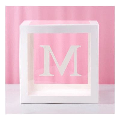 Ballongbox med Bokstav - Bokstav M