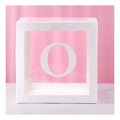 Ballongbox med Bokstav - Bokstav O