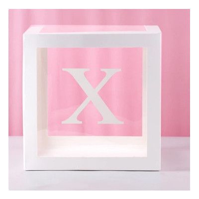 Ballongbox med Bokstav - Bokstav X