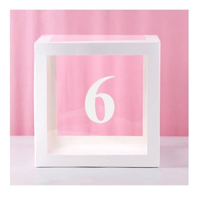 Ballongbox med Siffra - Siffra 6