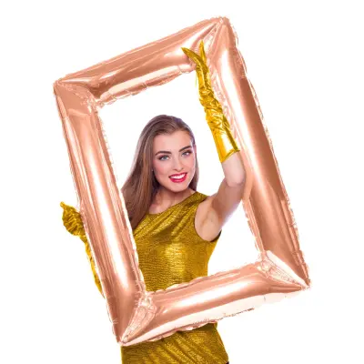 Folieballong Selfieram Roséguld