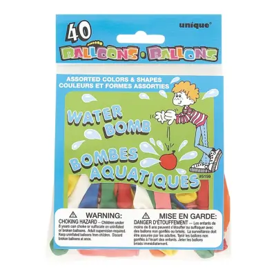 Vattenballonger Flerfärgade - 40-pack