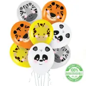 Vilda Djur - Ballonger Mix 8-pack