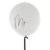 Vit Jätteballong Mr