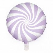 Vit/Ljuslila Folieballong Candy