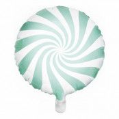 Vit/Mintgrön Folieballong Candy