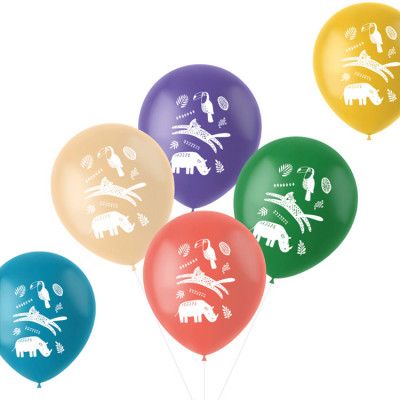 Zoo Kalas Ballonger 6-pack