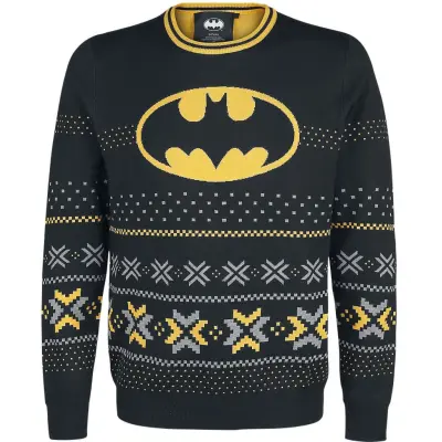 Batman - DC Comics Christmas jumper - Logo - S XL - för Herr - svart