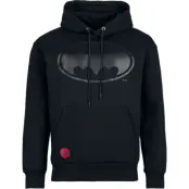 Batman - DC Comics Luvtröja - Heat Logo – Black On Black - S XXL - för Herr - svart