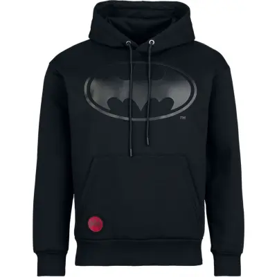 Batman - DC Comics Luvtröja - Heat Logo – Black On Black - S XXL - för Herr - svart