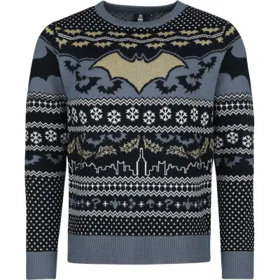 Batman - DC Comics Sweatshirt - Christmas Crime Fighter - S XXL - för Herr - flerfärgad