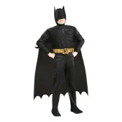 Batman Dark Knight med Muskler Barn Maskeraddräkt - Small