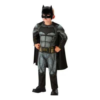 Justice League Batman Deluxe Barn Maskeraddräkt - Large