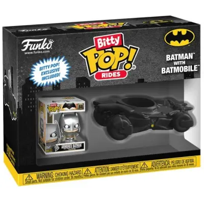 Batman mit Batmobil - (Bitty Pop! Ride) Vinyl Figur - Funko Pop! - Funko Shop Europe