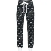 Batman Pyjamasbyxor - Bat-Logo - L - för Dam - svart/vit