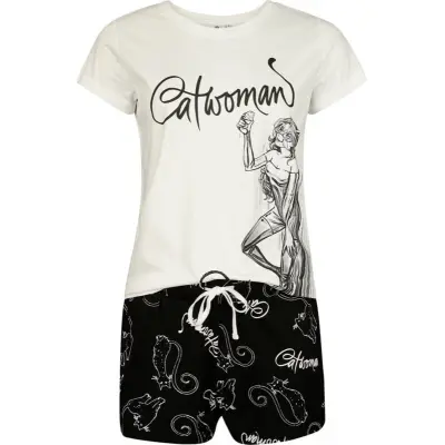 Batman - DC Comics Pyjamas - Catwoman - S 3XL - för Dam - flerfärgad