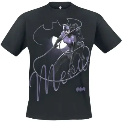 Batman - DC Comics T-shirt - Catwoman - Meow - S 4XL - för Herr - svart