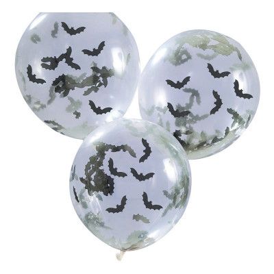 Konfettiballonger Fladdermöss - 5-pack