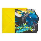Inbjudningskort Batman - 6-pack