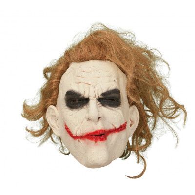 Mask Latex Joker med hår - Leksaksaffären -  Leksaksaffären