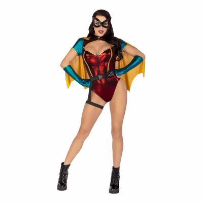 Tjusig Superhjälte-Sidekick Maskeraddräkt - Large