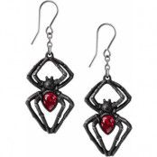 Alchemy Gothic - Gothic Örhängen - Black Widow Earrings - för Dam - silverfärgad