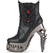 Hades Footwear - Gothic Hög klack - Alchemy England - Black Widow Black - EU37 EU41 - för Dam - svart