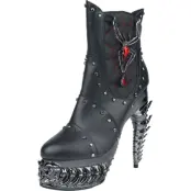 Hades Footwear - Gothic Hög klack - Alchemy England - Black Widow Red - EU37 EU41 - för Dam - röd