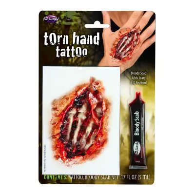 Öppet Köttsår Fejktatuering & Fejkblod