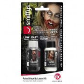 Blod & Latex Kit Halloween Smink