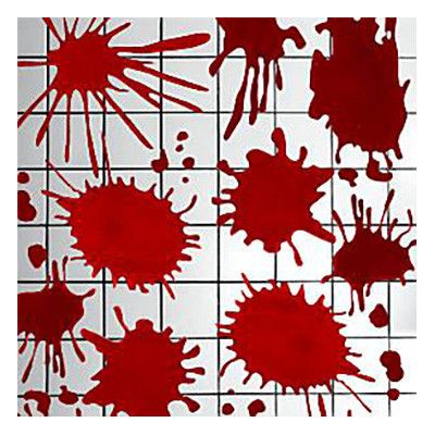 Blodfläckar Halloweendekor