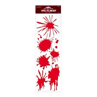 Röda Blodfläckar Halloweendekor