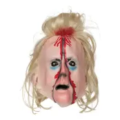 Blodig Dragkedjemask Med Hår