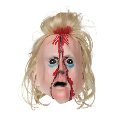 Blodig Dragkedjemask Med Hår