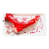 Blodig Fot på Bricka