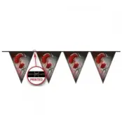 Blodig Halloween flaggbanderoll 100 cm