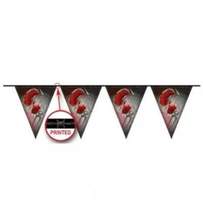 Blodig Halloween flaggbanderoll 100 cm