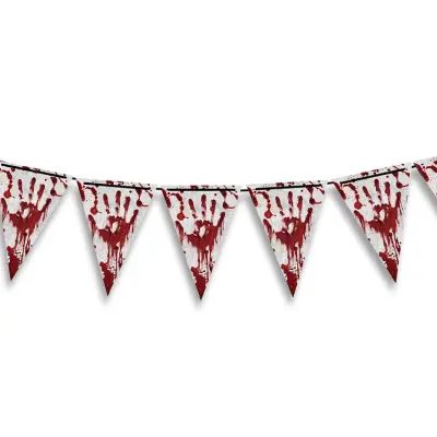 Blodig Hand Banderoll 3m