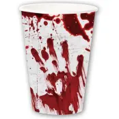 Blodig Hand Pappersmugg 6-pack